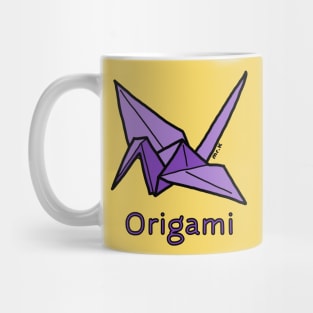 Origami Crane Japanese design in color Mug